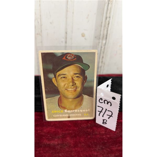 1957 Topps Chico Carrasquel Cleveland Indians Card