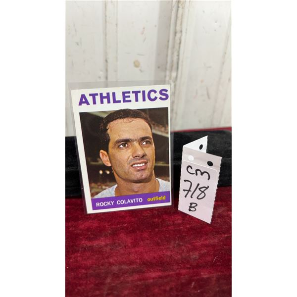 1964 Topps Rocky Colavito KC Athletics Card
