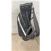 Image 2 : Toronto Maple Leafs Navy Blue Faux Leather Golf Bag with Shoulder Strap