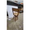Image 4 : Vintage Wooden Swivel Drafting Chair with Four-Leg Base