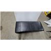 Image 2 : Black Faux Leather Upholstered Storage Bench with Stitched Paneling and Hinged Lid 17 x 17 x 43"