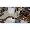 Image 2 : Baroque Revival Style Wall Mirror with Black and Gold Scrolled Frame 52 x 65"