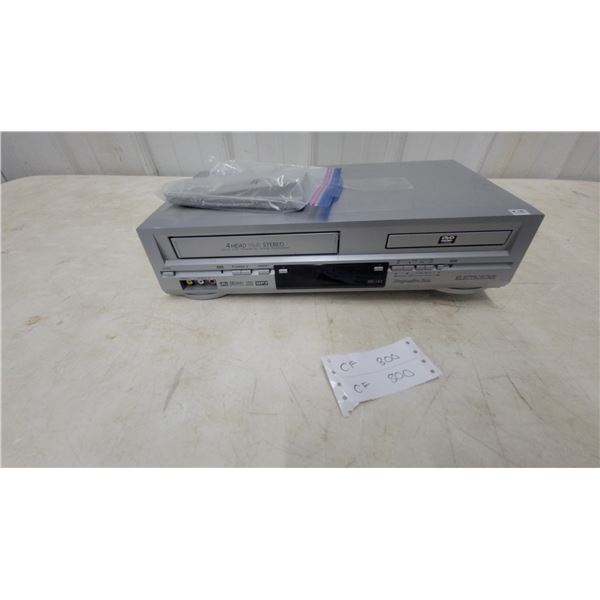 Electrohome 4-Head Hi-Fi Stereo VHS VCR and Progressive Scan DVD Player Combo Unit