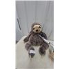 Image 2 : Vintage Martin Wooden Badminton Racket with Wooden Racket Press, Stuffed Sloth