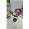 Image 3 : L.S.B. Products Vintage Glass Washboard, Wooden Crate, and Wooden Display Shelf