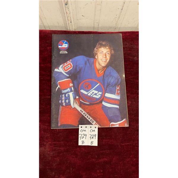 Winnipeg Jets 1975 vs New England Whalers Program