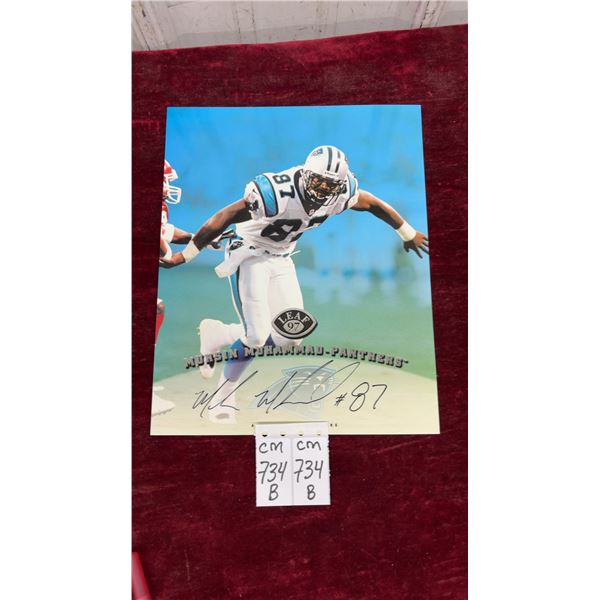 Signed Muhsin Muhammad Carolina Panthers 8 x 10