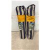 Image 4 : Two Woods Folding Reclining Beach Chairs with Footrest and Striped Carry Bag