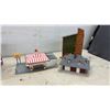 Image 8 : HO Scale Model Train Buildings and Structures with Houses, Shops, Silo, and More