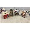 Image 4 : Miniature Christmas Village Houses, Toy Vehicles, Figurines, Train Decor and More