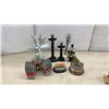 Image 5 : Miniature Christmas Village Houses, Toy Vehicles, Figurines, Train Decor and More