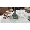 Image 2 : Collection of Miniature Village Houses, Lighthouse, Train Cars, and More (12 Pieces)