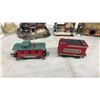 Image 7 : Collection of Miniature Village Houses, Lighthouse, Train Cars, and More (12 Pieces)
