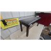 Image 2 : Dark Brown Upholstered Bench with Wooden Legs38" Wide