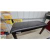 Image 3 : Dark Brown Upholstered Bench with Wooden Legs38" Wide
