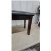 Image 4 : Dark Brown Upholstered Bench with Wooden Legs38" Wide