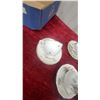 Image 4 : Collection of Five Vintage English Bone China Teacups and Saucers with Gold Trim and More