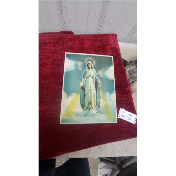 Victor Anderson Jr. Lentograph 3D Lenticular Picture, Our Lady of Grace, 12 x 16"
