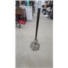 Image 3 : Vintage Ornate Bronze Torchère Floor Lamp with Fluted Column and Decorative Base Repurpose