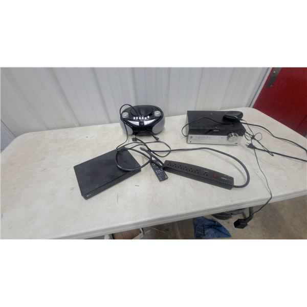 LG Blu-Ray Player, Coby CX-CD201 Portable CD Player, Sony Micro Hi-Fi Receiver, and More