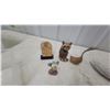 Image 4 : Collection of Decorative Figurines, Shed Antler Fragment, Carved Fish, and More