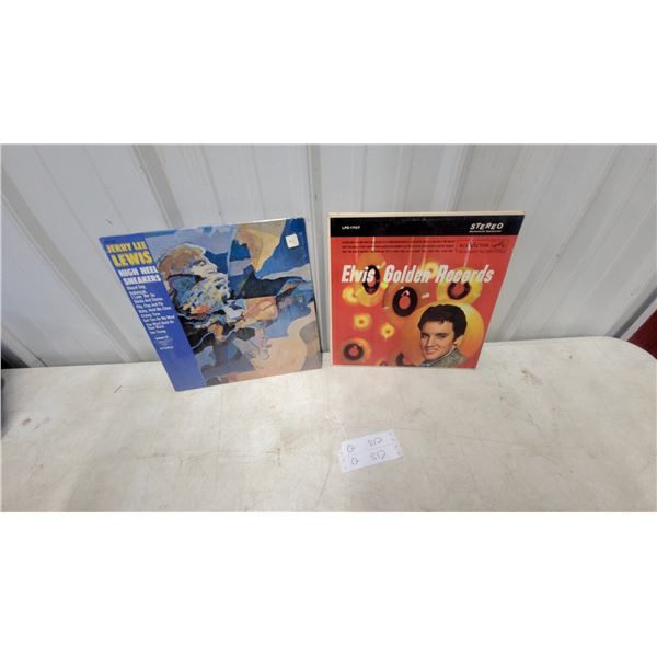 Elvis' Golden Records RCA Victor LPE-1707 and Jerry Lee Lewis High Heel Sneakers Vinyl LPs