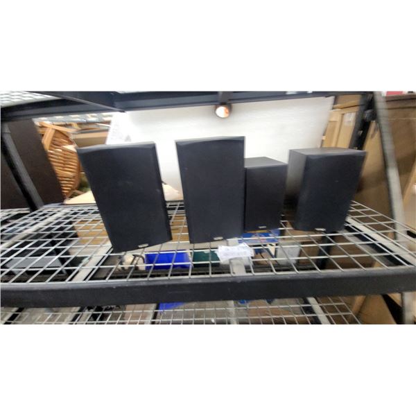 Set of Four Paradigm Cinema 70 CT Satellite Bookshelf Speakers