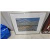 Image 2 : Framed Landscape Photograph and "Quality Mask" Painted Wooden Sign