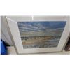 Image 3 : Framed Landscape Photograph and "Quality Mask" Painted Wooden Sign
