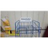 Image 3 : Winnipeg Free Press Blue Wire Newspaper Display Rack with Topper Metal Sign