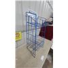 Image 4 : Winnipeg Free Press Blue Wire Newspaper Display Rack with Topper Metal Sign