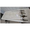 Image 1 : Collection of Six Vintage Fishing Rods with Baitcasting and Spincast Reels
