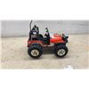 Image 12 : Tonka Pressed Steel Green Farm Tractor with Gravity Wagon, Car Carrier, Jeep