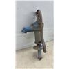 Image 2 : Vintage Cast Iron Shallow-Well Pitcher Hand Pump with Blue Paint and P.D.Z. Markings