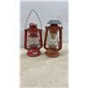 Image 4 : Lot of Four Red Cold Blast Hurricane Lanterns Including World Famous and More