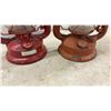 Image 5 : Lot of Four Red Cold Blast Hurricane Lanterns Including World Famous and More