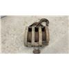Image 3 : Vintage Wooden Quadruple-Sheave Tackle Block Pulley with Forged Iron Hook