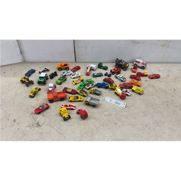 Lot of Vintage Die-Cast Toy Cars, Trucks, Police, Rescue Vehicles, Hot Wheels, Matchbox and More