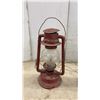 Image 2 : Lot of Three Vintage Hurricane Lanterns Including Dietz, One Converted to Electric Light