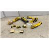 Image 1 : Vintage Tonka Yellow Construction Vehicle Collection: Graders, Loaders, Cement Mixer, and More