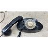 Image 2 : Two Automatic 1970's Compact Rotary Dial Telephones in Pink and Black
