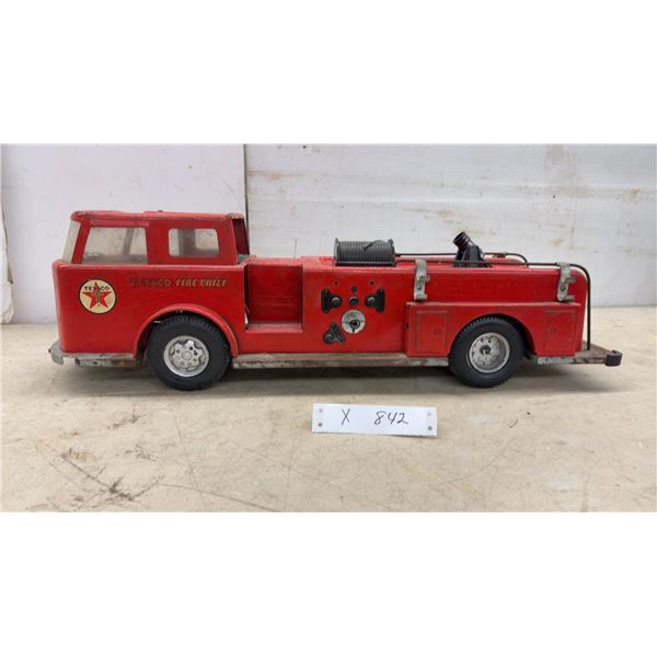 Buddy L Texaco Fire Chief Pressed Steel Fire Truck, Circa Late 1950s to Early 1960s