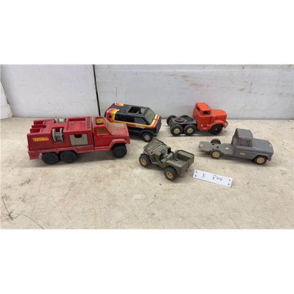 Tonka Mighty Pumper Fire Truck, Tonka Boogie Van, Jeep, Pickup Truck, and More