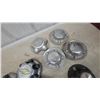 Image 3 : Set of Four Chevrolet Chrome Wheel Center Caps, Ford and GMC Center Caps, and More