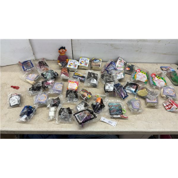 McDonald's Happy Meal Toys, Ty Beanie Babies, Sesame Street Ernie Plush, in Original Packages