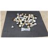 Image 1 : Assorted Vintage Ceramic and Porcelain Drawer Pulls and Cabinet Knobs with Brass Handle and More