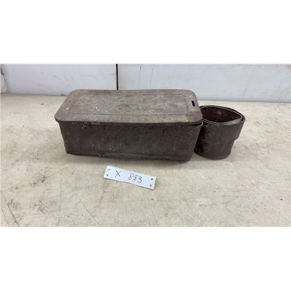 Vintage IH Tractor Metal Tool Box