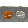 Image 5 : Lot of Six Colored Glass Signal Lenses, Green, Amber, Orange, and Clear, 5" Diameter