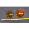 Image 7 : Lot of Six Colored Glass Signal Lenses, Green, Amber, Orange, and Clear, 5" Diameter