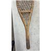 Image 4 : Pair of Vintage Walker Traditional Wooden Snowshoes with Rawhide Lacing, 40"